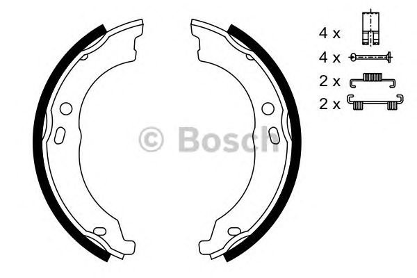 0986487726 BOSCH Гальмівні колодки до барабанів (HB) BS9461