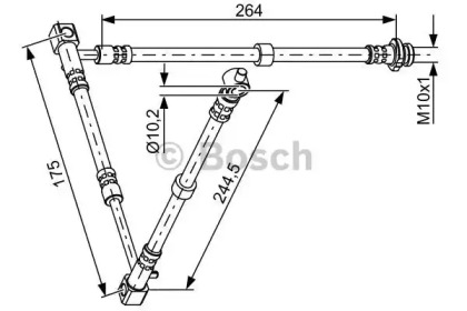 1987481836 BOSCH Гальмівний шланг1