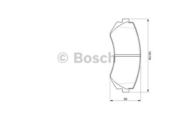 0986424489 BOSCH Гальмівні колодки до дисків BP2561
