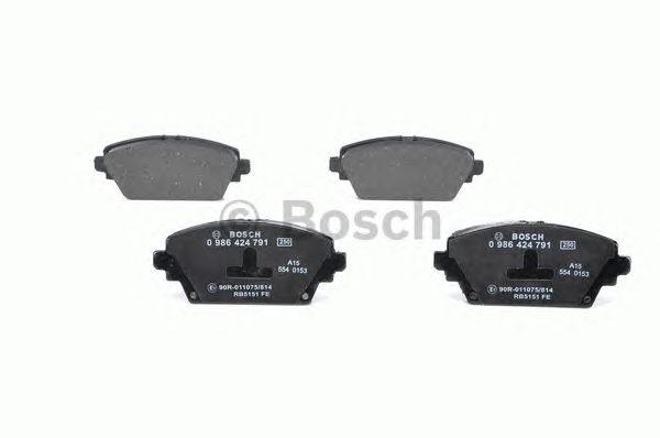 0986424791 BOSCH Гальмівні колодки до дисків1