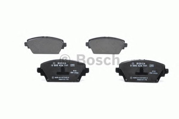 0986424791 BOSCH Гальмівні колодки до дисків2