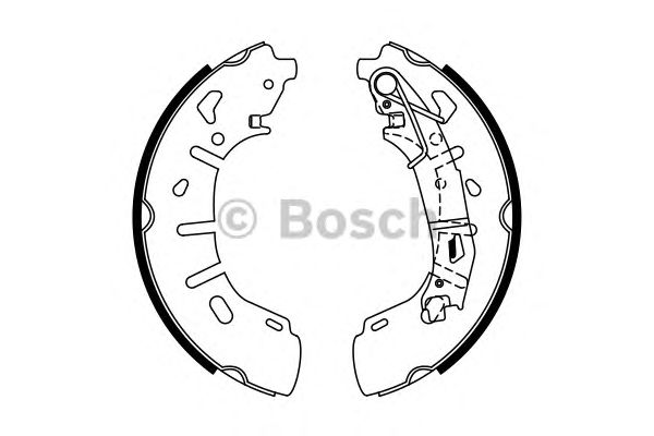 0986487773 BOSCH Гальмівні колодки до барабанів BS9931
