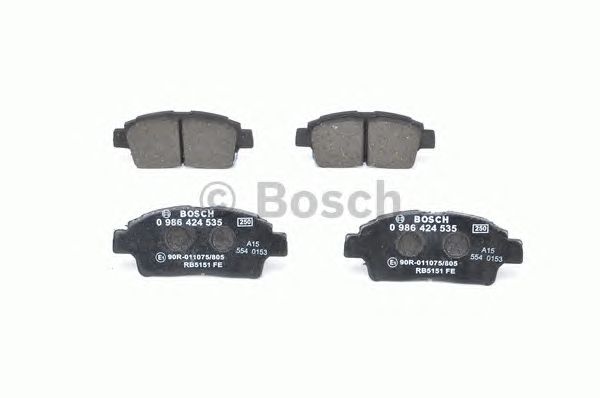 0986424535 BOSCH Гальмівні колодки до дисків BP2882