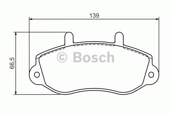 0986494288 BOSCH Гальмівні колодки до дисків BP12001