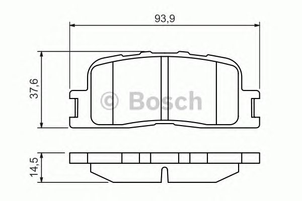 0986494359 BOSCH Гальмівні колодки до дисків BP12671