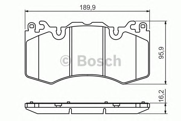0986494440 BOSCH Гальмівні колодки до дисків BP13621