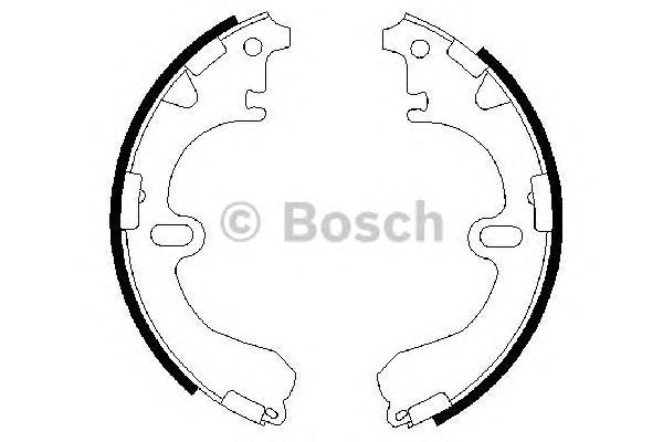 0986487422 BOSCH Гальмівні колодки до барабанів BS6721