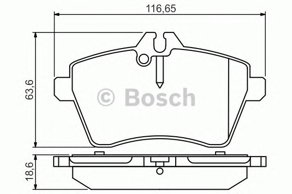 0986495273 BOSCH Гальмівні колодки до дисків1
