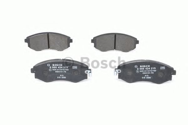 0986424215 BOSCH Гальмівні колодки до дисків BP0981