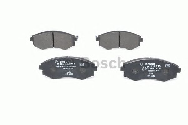 0986424215 BOSCH Гальмівні колодки до дисків BP0982