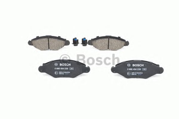 0986494039 BOSCH Гальмівні колодки до дисків BP3763