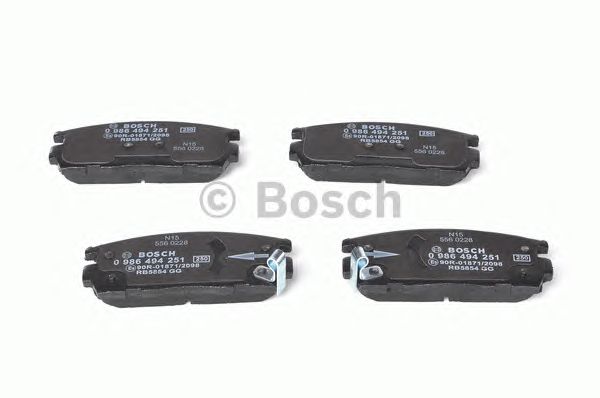 0986494251 BOSCH Гальмівні колодки до дисків BP11231