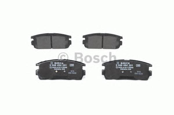 0986494251 BOSCH Гальмівні колодки до дисків BP11232