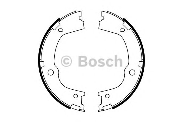 0986487776 BOSCH Гальмівні колодки до барабанів (HB) BS9961