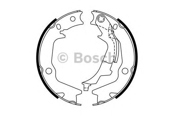0986487769 BOSCH Гальмівні колодки до барабанів (HB) BS9891