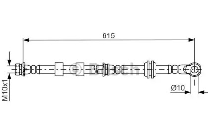 1987481842 BOSCH Гальмівний шланг1