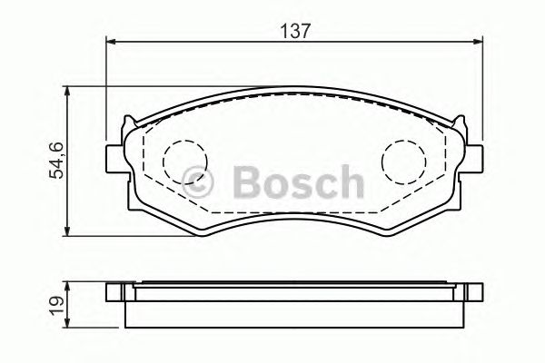 0986461139 BOSCH Гальмівні колодки до дисків BP5881