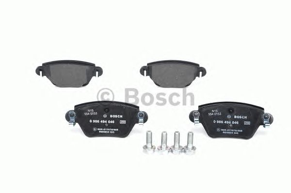 0986494046 BOSCH Гальмівні колодки до дисків BP3972