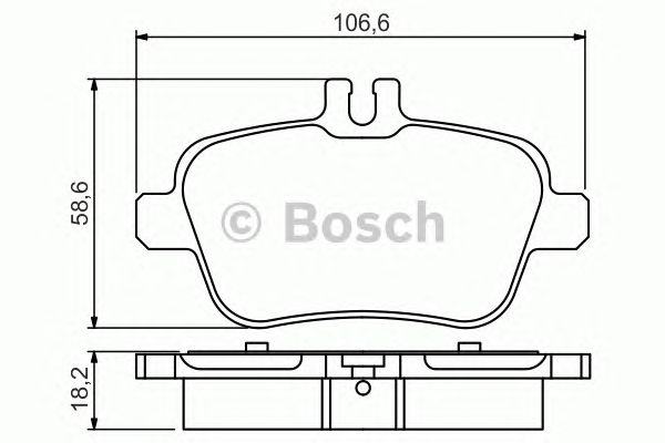 0986495348 BOSCH Гальмівні колодки до дисків1
