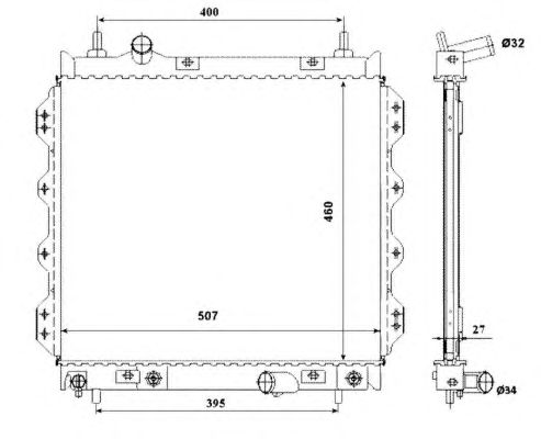 53337 NRF Радіатор охолодження2