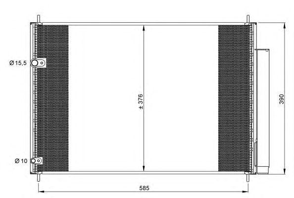 35839 NRF Радіатор кондиціонера1