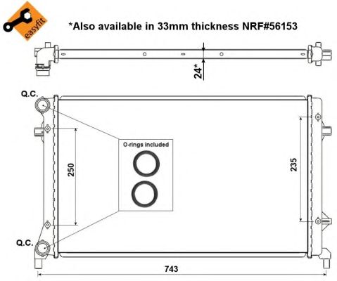 53405 NRF Радіатор охолодження2