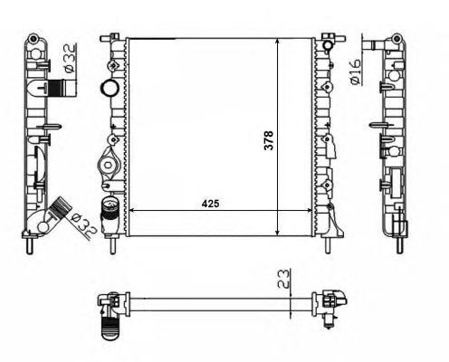 58023 NRF Радіатор охолодження2