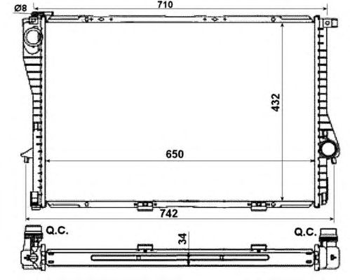 55321 NRF Радіатор охолодження2