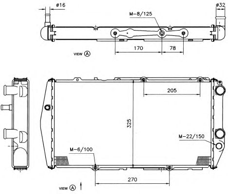 51311 NRF Радіатор охолодження1