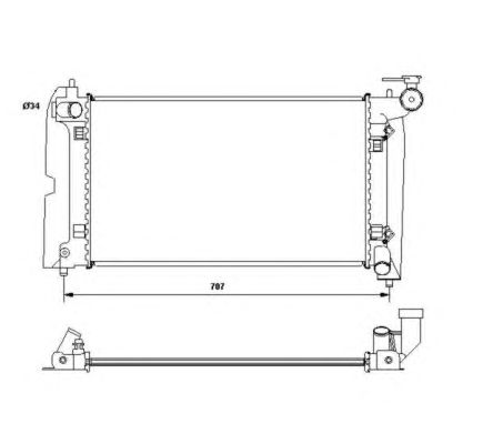 53396 NRF Радіатор охолоджування1