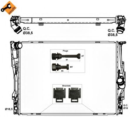 53474 NRF Радіатор охолодження2