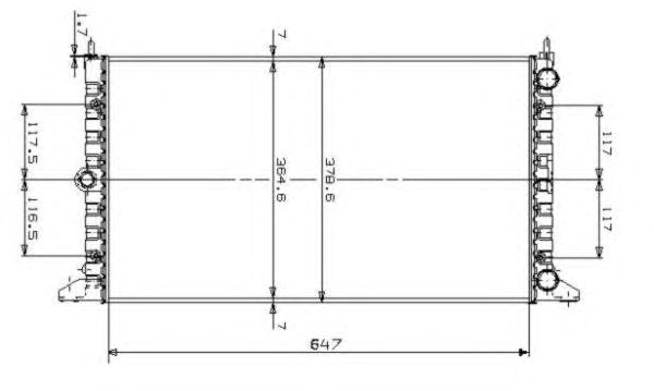 509522 NRF Радіатор охолодження2