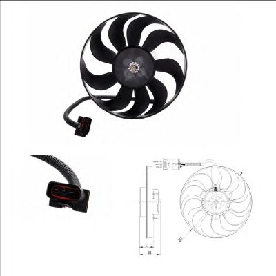 47398 NRF Вентилятор Радіатора1