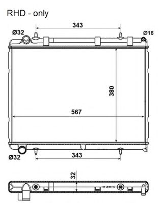 53973 NRF Радіатор охолодження2