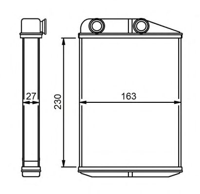 54309 NRF Радіатор опалення1