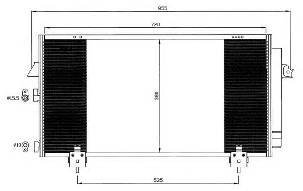 35381 NRF Радіатор кондиціонера1