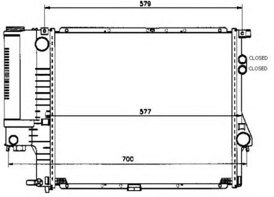 58247 NRF Радіатор охолодження1