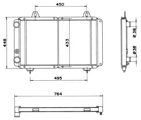 52035 NRF Радіатор охолодження2