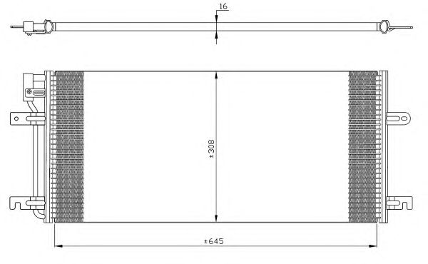 35316 NRF Радіатор кондиціонера1