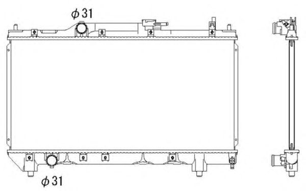 53266 NRF Радіатор охолодження2