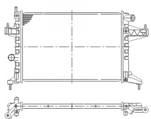519596 NRF Радіатор охолодження2