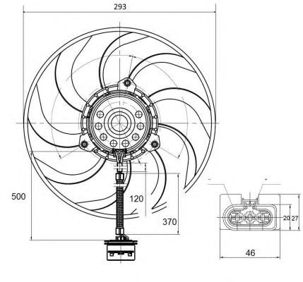 47373 NRF Вентилятор Радіатора1