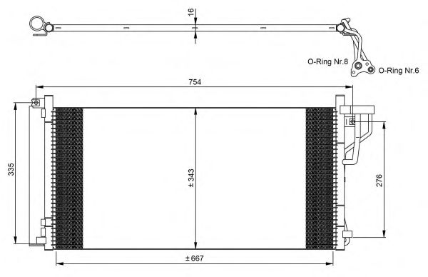 35962 NRF Радіатор кондиціонера1