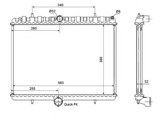 53861 NRF Радіатор охолодження1