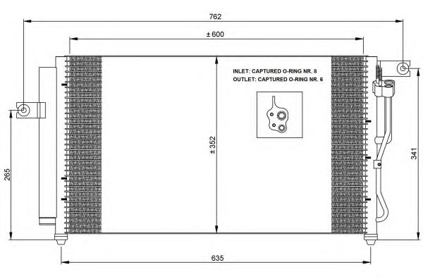 35798 NRF Радіатор кондиціонера1