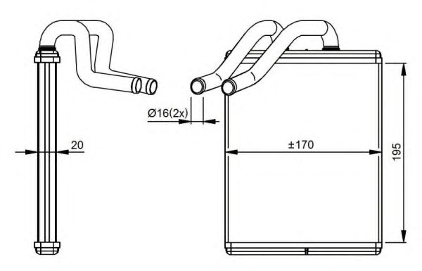 54301 NRF Радіатор опалення1