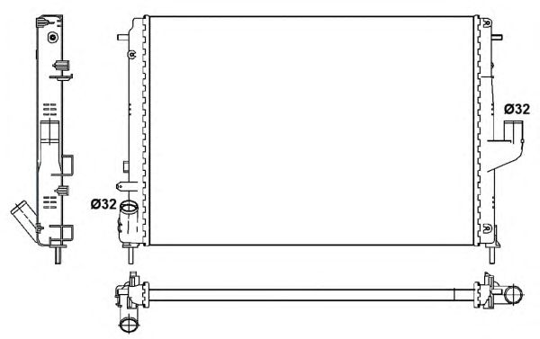 53092 NRF Радіатор охолодження2
