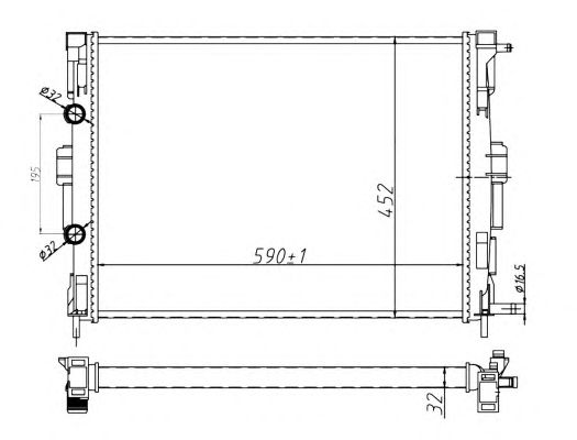 58329A NRF Радіатор охолодження1
