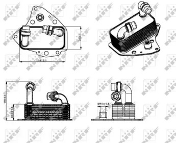 31344 NRF Масляний Радіатор Fiat Doblo 1.6D 09-1