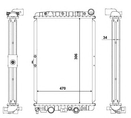 56123 NRF Радіатор охолоджування1
